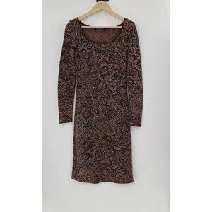 Peruvian Connection Women’s Priya Pila Cotton‎ Dress With Metallic Accent Sz XS